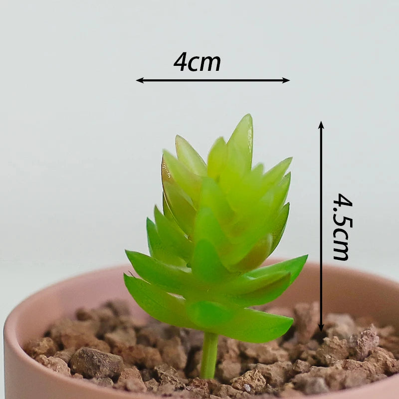 Artificial Plants Suculentas for Home Decor Fake Cactus Decoration Plantas Artificiales Home Decor Green Succulent High Quality