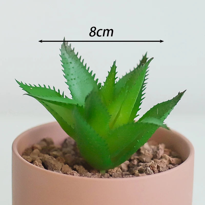Artificial Plants Suculentas for Home Decor Fake Cactus Decoration Plantas Artificiales Home Decor Green Succulent High Quality