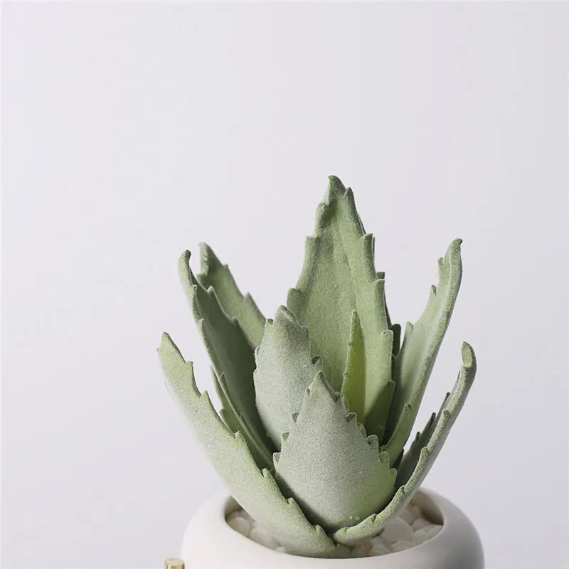 Artificial Plants Suculentas for Home Decor Fake Cactus Decoration Plantas Artificiales Home Decor Green Succulent High Quality