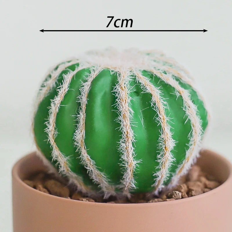 Artificial Plants Suculentas for Home Decor Fake Cactus Decoration Plantas Artificiales Home Decor Green Succulent High Quality