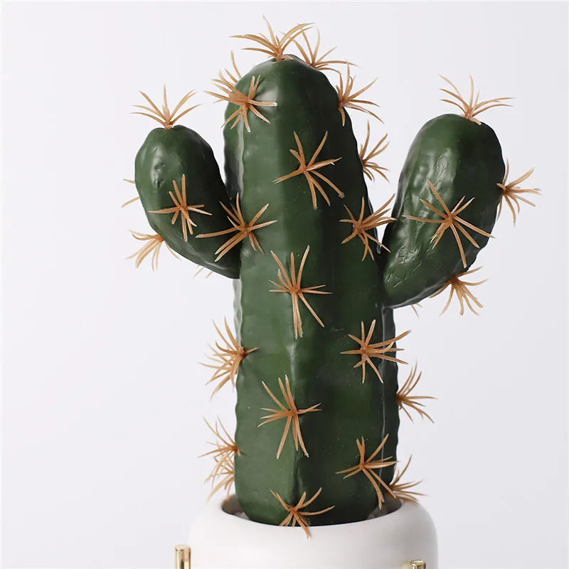 Artificial Plants Suculentas for Home Decor Fake Cactus Decoration Plantas Artificiales Home Decor Green Succulent High Quality